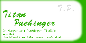 titan puchinger business card